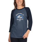 3/4 sleeve raglan shirt